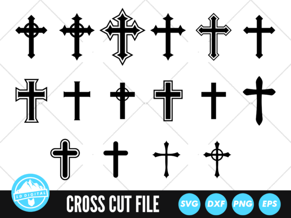 Cross SVG Christian Cross Cut File for Graphics and Crafts