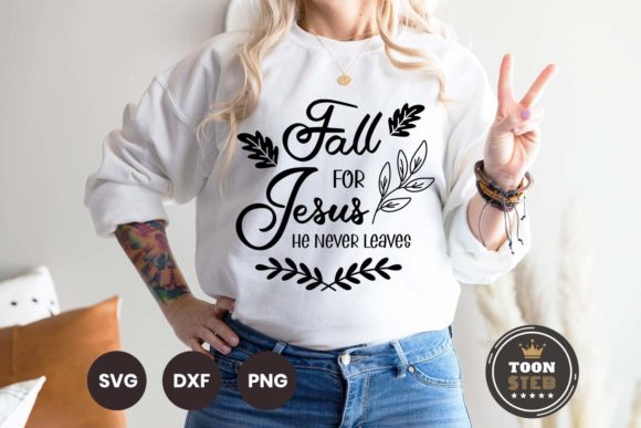 Fall for Jesus He Never Leaves V3: Graphics for Crafts