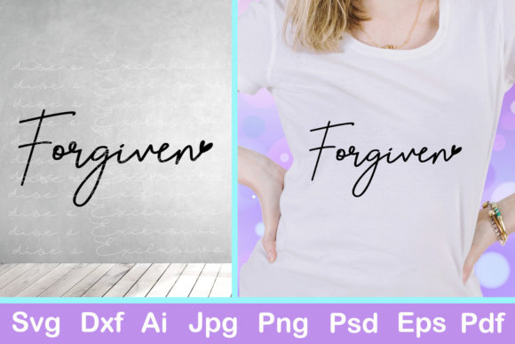 Forgiven - Christian Graphics for Faith Crafts