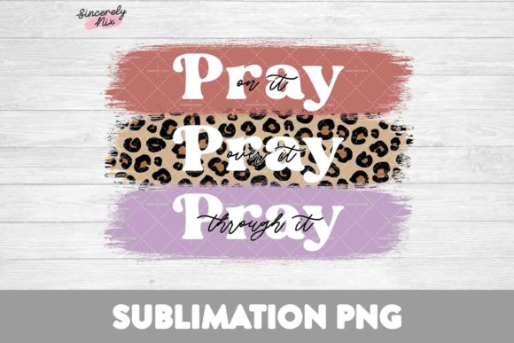 Pray Bible Sublimation Graphics for Christian Crafts