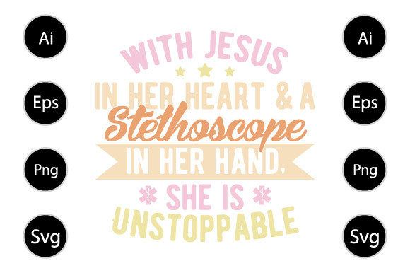 With Jesus in My Heart Graphics for Nursing Crafts